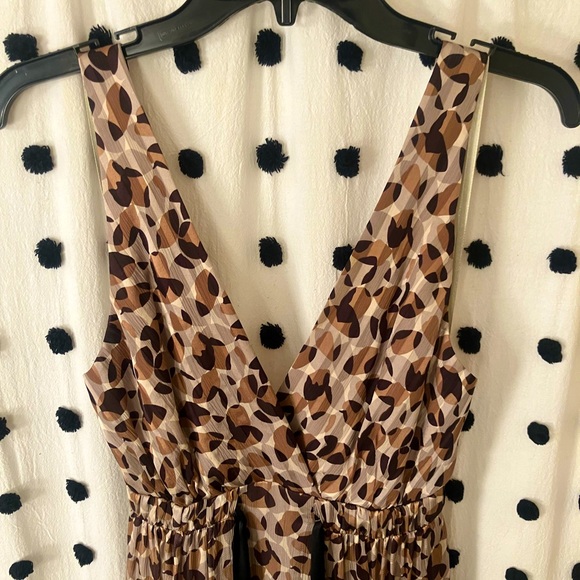 BCBG MAXAZRIA Silk Cocktail Dress animal-like print 🐆 Size 8, (like new!) NYE🥂 - Picture 13 of 16